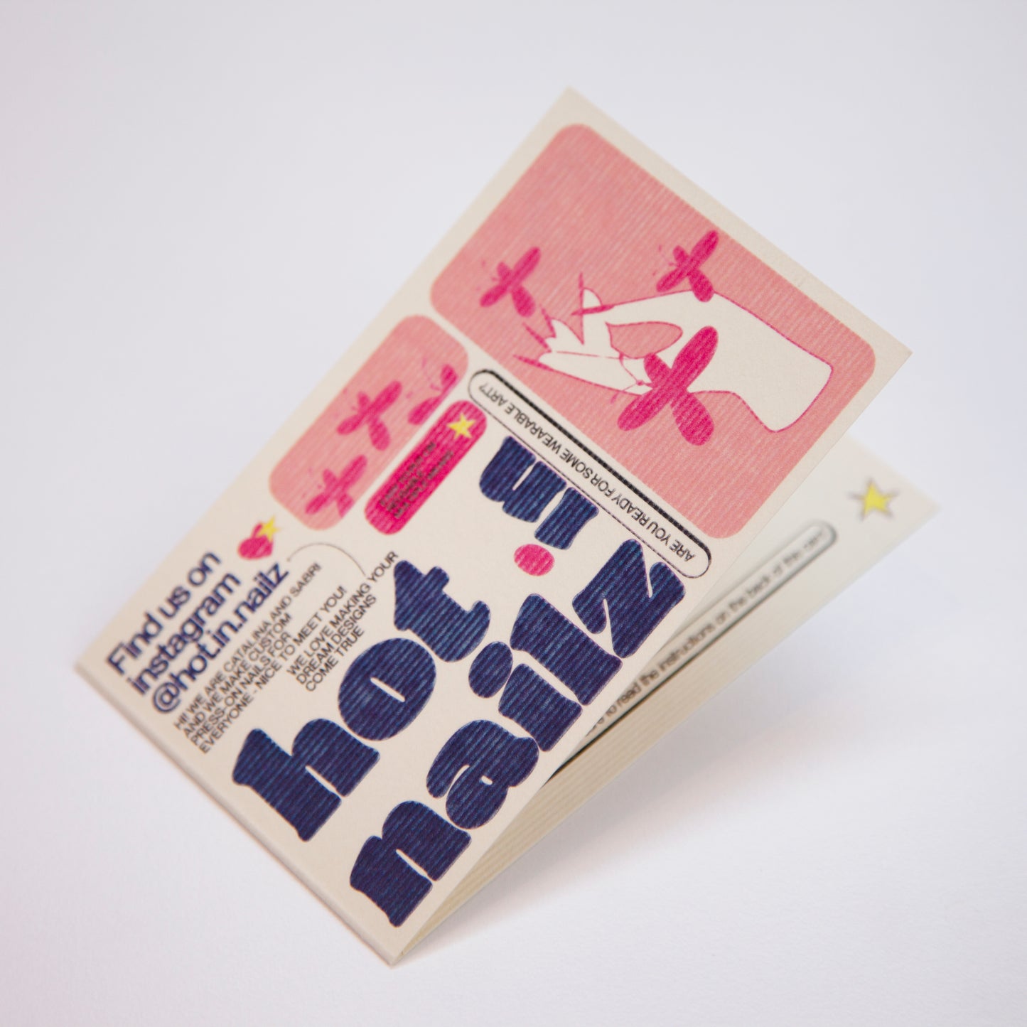 Hot In Nailz Display Card